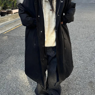 Oversized quilted field jacket