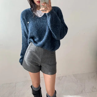 Pendant Volume V-neck Knit