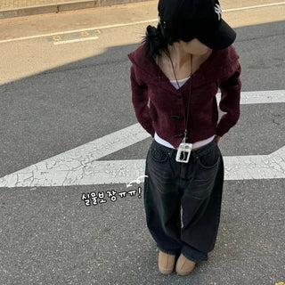 [Fit Guaranteed] Big Mega Black Wide Denim Long Pants