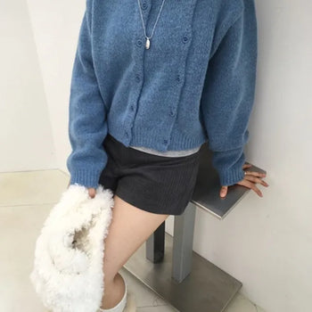 Three-way double cardigan