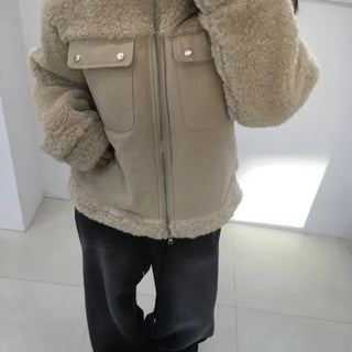 Nylon Fur Zip-up
