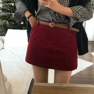 Melo Corduroy Mini Skirt