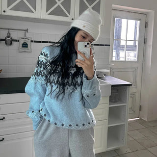 Pale Nordic knit