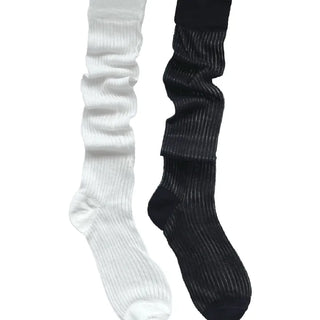 stripe see-through socks