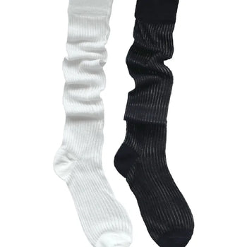 stripe see-through socks