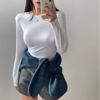 Mochi Tension Round Slim T-shirt