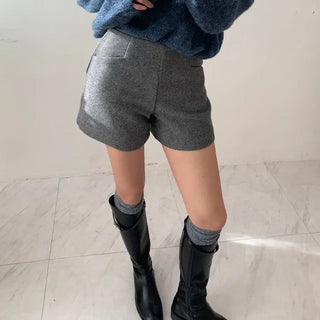 Wool Winter Basic Shorts