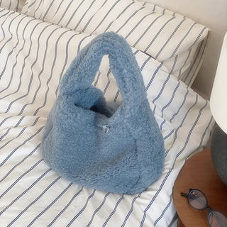 Fur Mini Tote Bag   Winter Bag Fur Bag Fur Bag Sheepskin Mini Bag