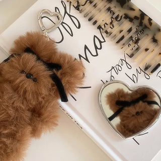 Ribbon Mini Bear Keyring