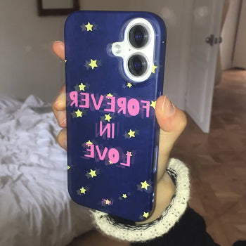 Forever in Love Star Hard iPhone Case