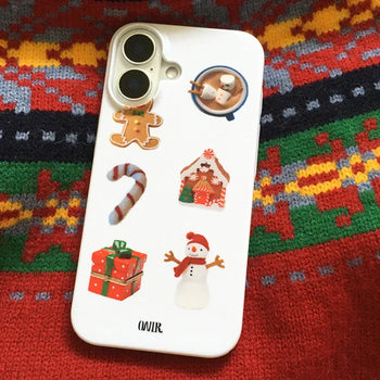 Christmas Mood White Hard iPhone Case