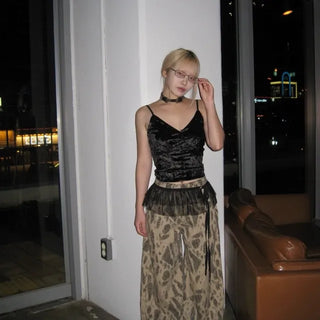 velvet bean button sleeveless