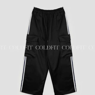 Cargo jersey track pants