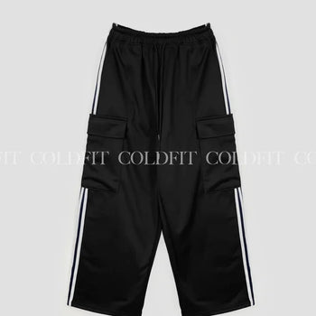Cargo jersey track pants