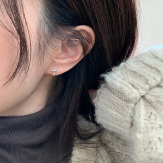 Mini Cross Stud Earrings