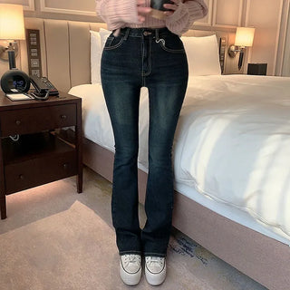 Kelb Semi-High Bootcut Pants [Fleece-lined]