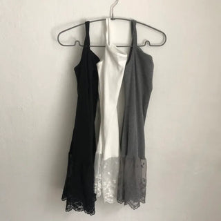 long lace sleeveless top