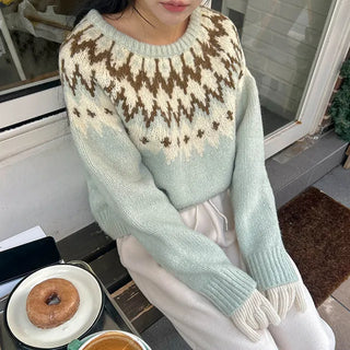 Pastel Nordic knit
