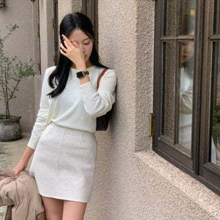 Nodi Cashmere Round Neck Basic Knit
