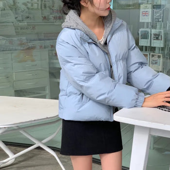 Dreaming Wellon Short Crop Avant Loose Fit Padded Jacket
