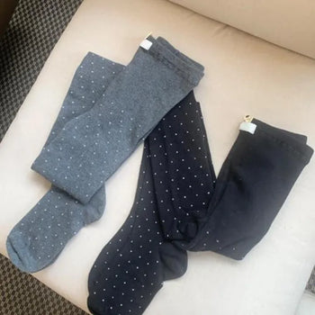 Dot knit leggings