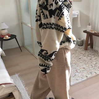 Nordic Half-Open Fleece Zip-Up