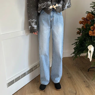 Rise Blue Denim Pants