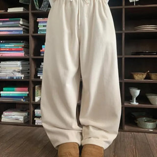 Onda Fleece-lined Peach Elastic Waist Pants