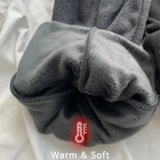 Warm Mink Fleece-Lined Spandex Long Bootcut Elastic Pants for Midwinter!