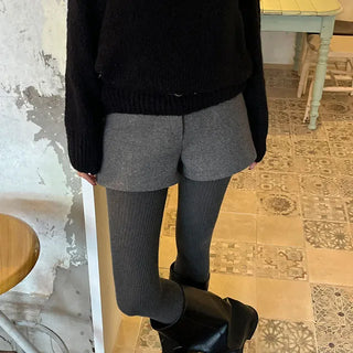 Raw Wool Micro Shorts 2 Colors
