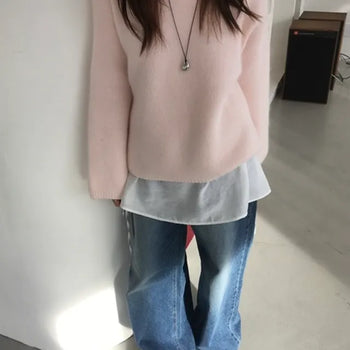 Winter Round Angora Knit