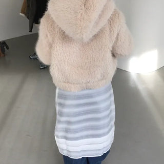 Softie Hooded Fur Zip-up