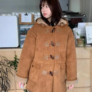 Gaku Tteokbokki Half-Long Shearling Coat