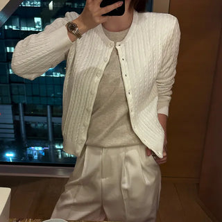 Layered Cable Cardigan