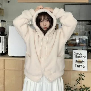Runo fleece hooded jumper