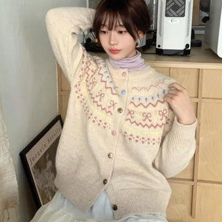 Toku Nordic Ribbon Cardigan