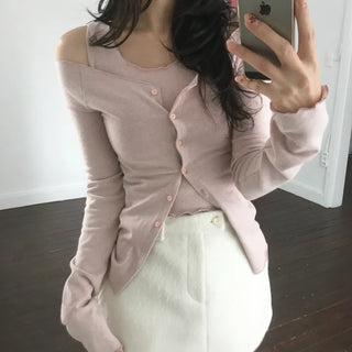 Henna Sleeveless Cardigan Set