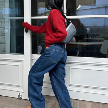 RETRO Leggings Dark Blue Denim