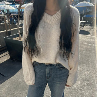 Tuffy Alpaca V-neck Knit