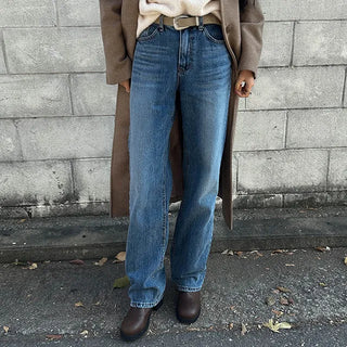 Deo wide denim pants