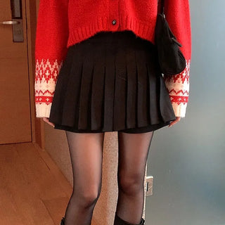 Berean Ban-High Pleated Skirt Pants