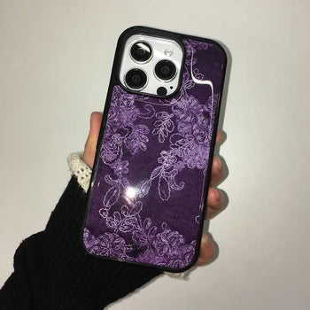 Dark Vintage Purple Epoxy iPhone Case