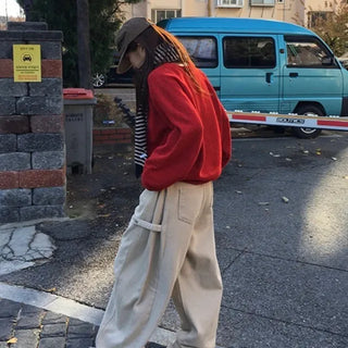 Snap Wool Cotton Pants