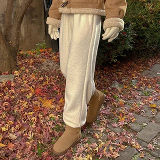 Soft elastic band jogger pants