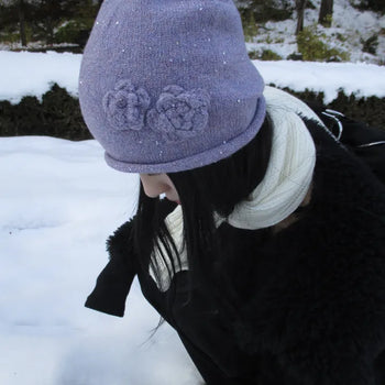 Sequin Flower Beanie (4 colors)
