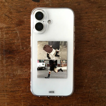 Transparent iPhone Case with a Two-Cut Work Look Aesthetic