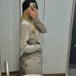 Lettering Bootcut Sweat Pants