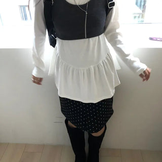 Round Frill T-shirt