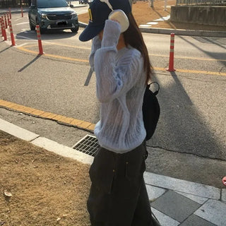 Mohair Oversized Cable Knit