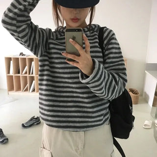 Soft Striped Hoodie